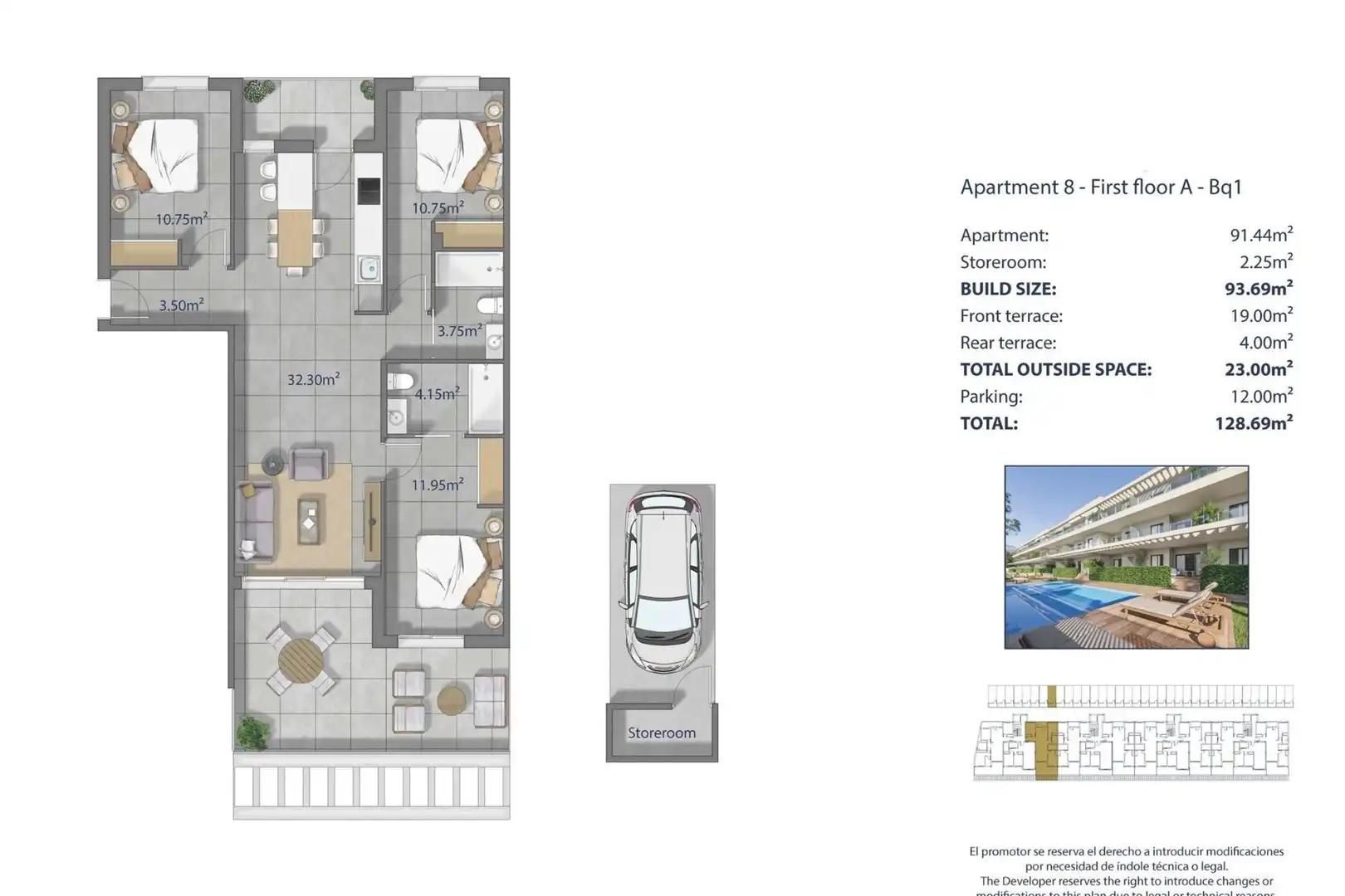 Apartment zum Verkauf in Los Narejos - Punta Calera, imagen 13