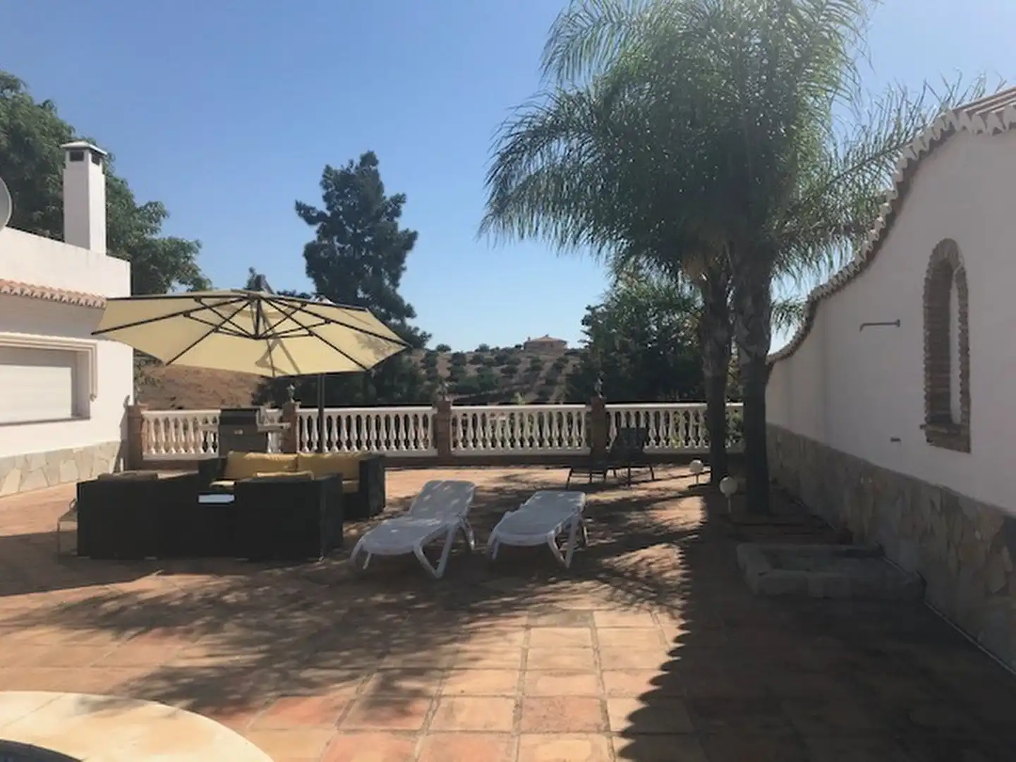 Terrasse von Einfamilien-Reihenhaus zum Verkauf in Mijas mit Klimaanlage, Terrasse und Abstellraum
