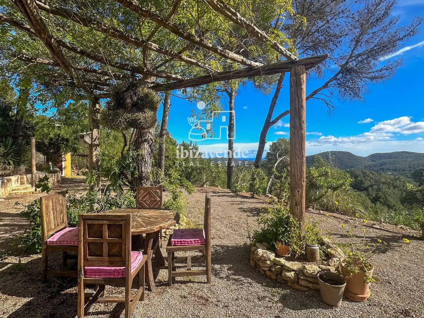 Garden of Houses for rent in Sant Joan de Labritja  with Air Conditioner, Terrace and Swimming Pool