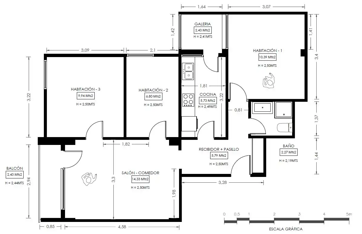 Flat for sale in Badalona  with Heating and Balcony