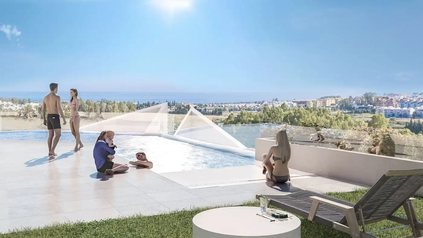Piscina de Pis en venda en Marbella amb Aire condicionat, Terrassa i Piscina comunitària