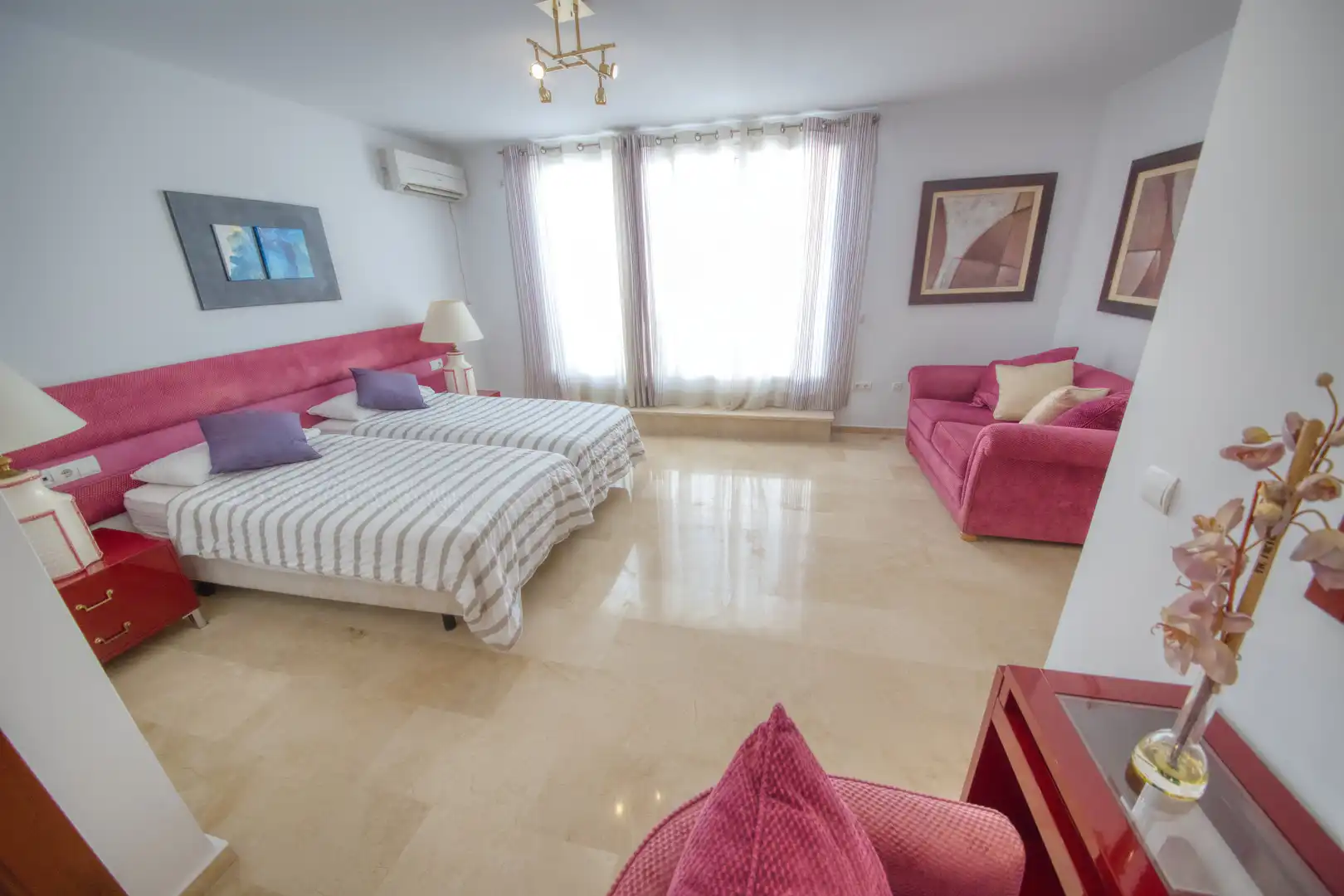 Bedroom of Houses for sale in Benalmádena  with Air Conditioner, Private garden and Parquet flooring