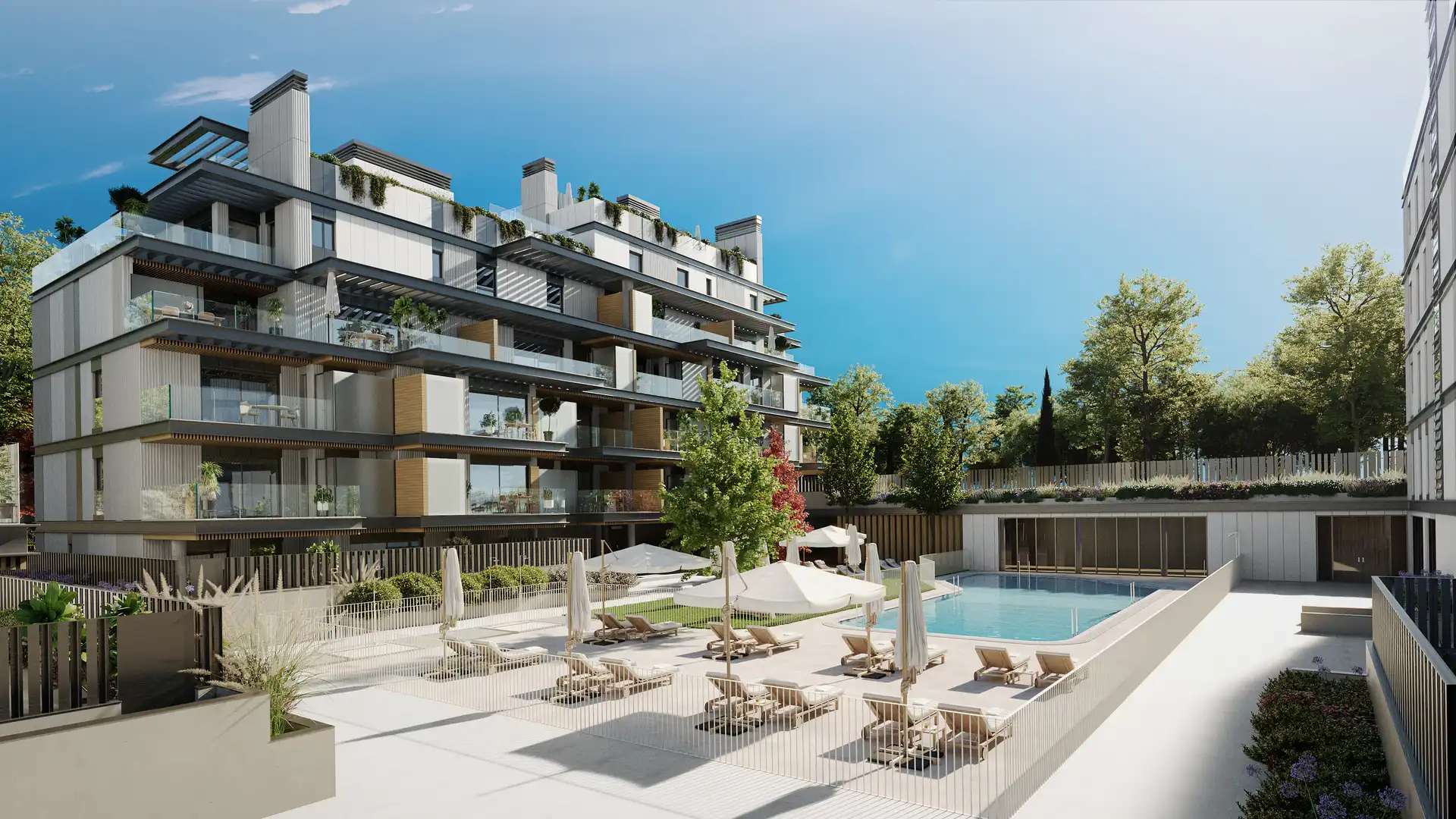 Terraza de Piso en venta en Madrid con Terraza, Trastero y Piscina