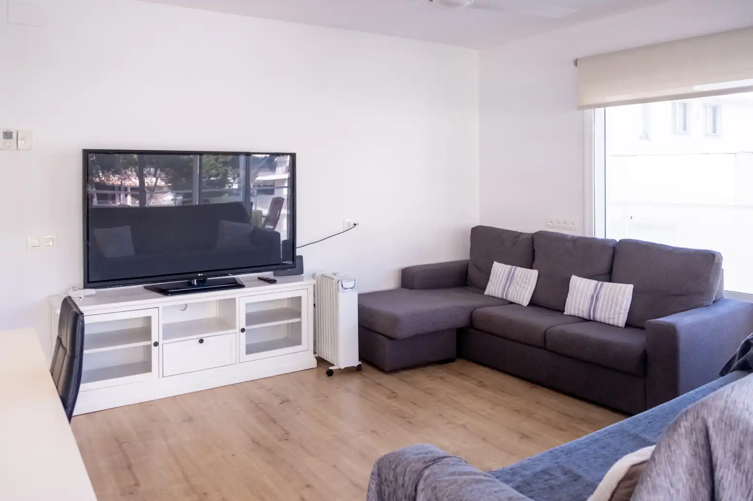 Sala de estar de Piso en venta en Salou con Calefacción, Parquet y Terraza