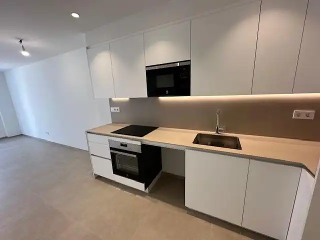 Küche von Wohnung zur Miete in Badalona mit Heizung und Balkon