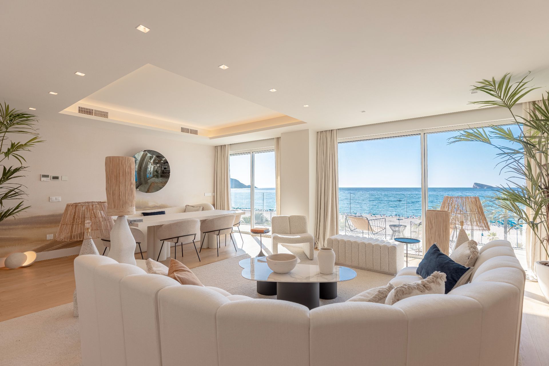 Sala de estar de Piso en venta en Benidorm con Aire acondicionado, Terraza y Piscina