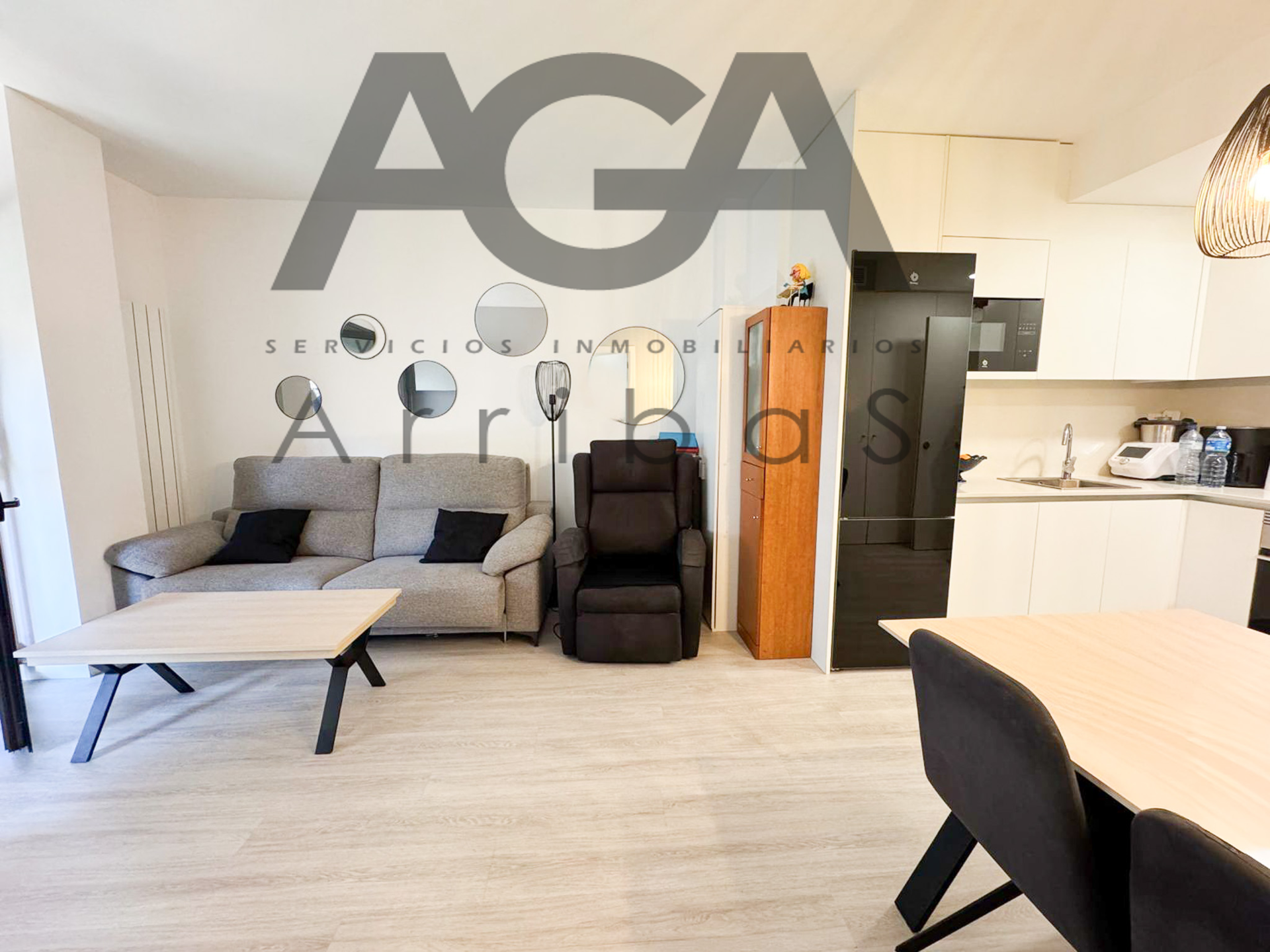 Sala d'estar de Pis en venda en Badalona amb Aire condicionat