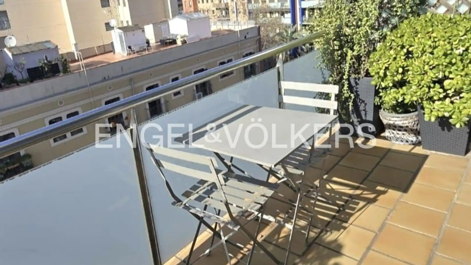 Terrace of Flat for sale in  Barcelona Capital  with Air Conditioner, Heating and Balcony