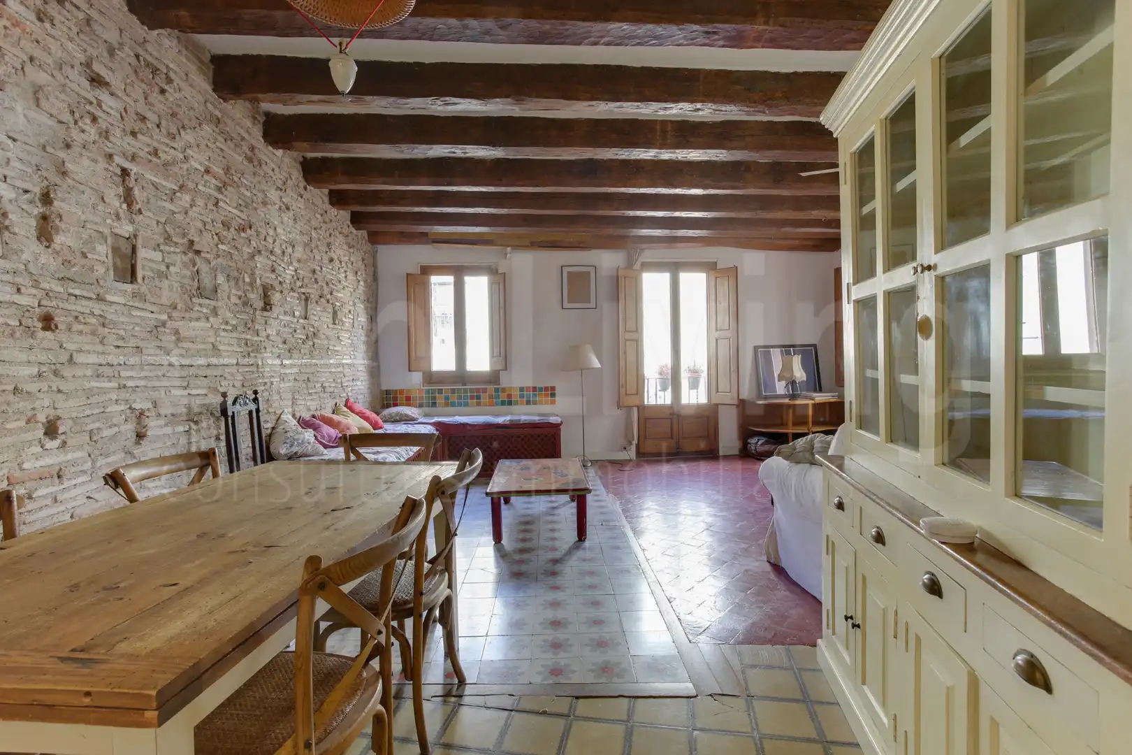 Sala de estar de Piso en venta en Barcelona con Aire acondicionado, Calefacción y Amueblado