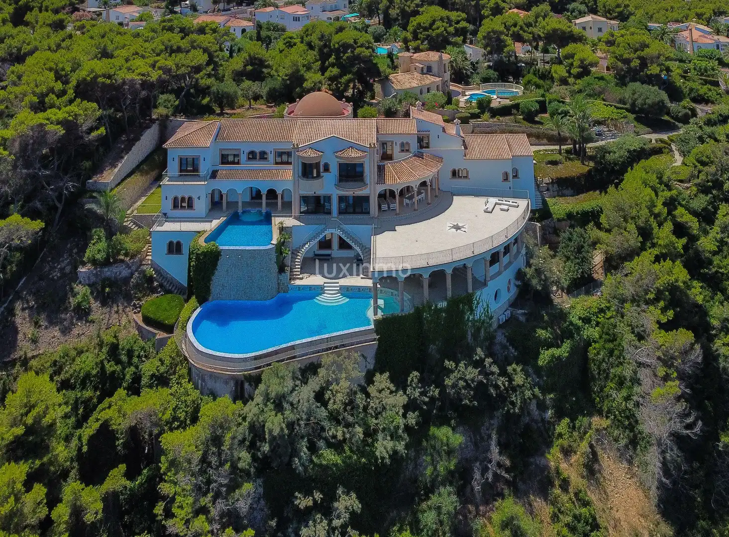 Vista exterior de Casa o xalet en venda en Jávea / Xàbia amb Aire condicionat, Jardí privat i Terrassa
