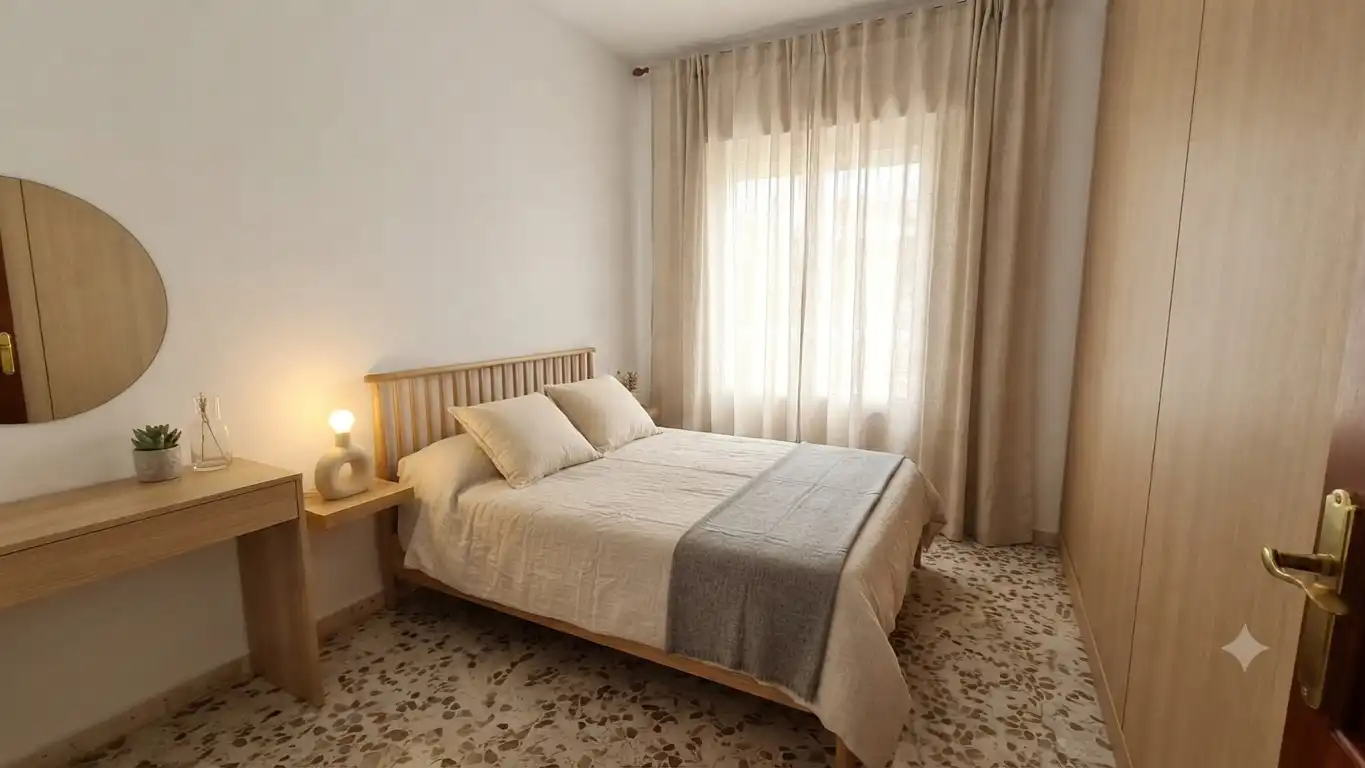 Schlafzimmer von Einfamilien-Reihenhaus zum Verkauf in Vélez de Benaudalla mit Privatgarten, Terrasse und Möbliert
