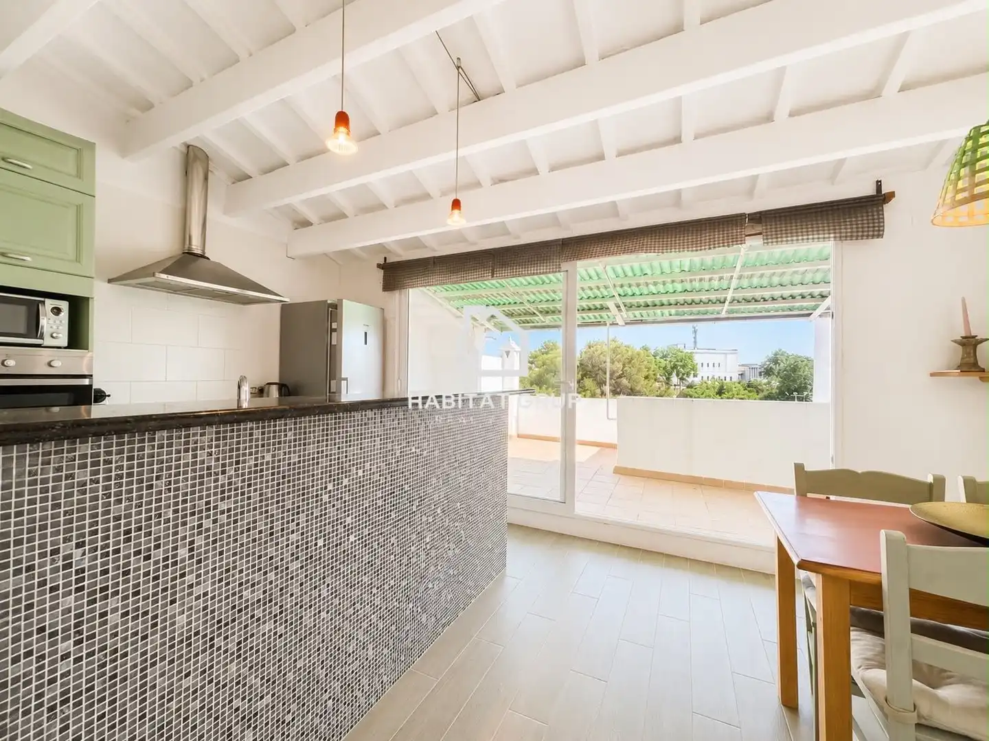 Cocina de Casa adosada en venta en Maó - Mahón con Calefacción y Terraza