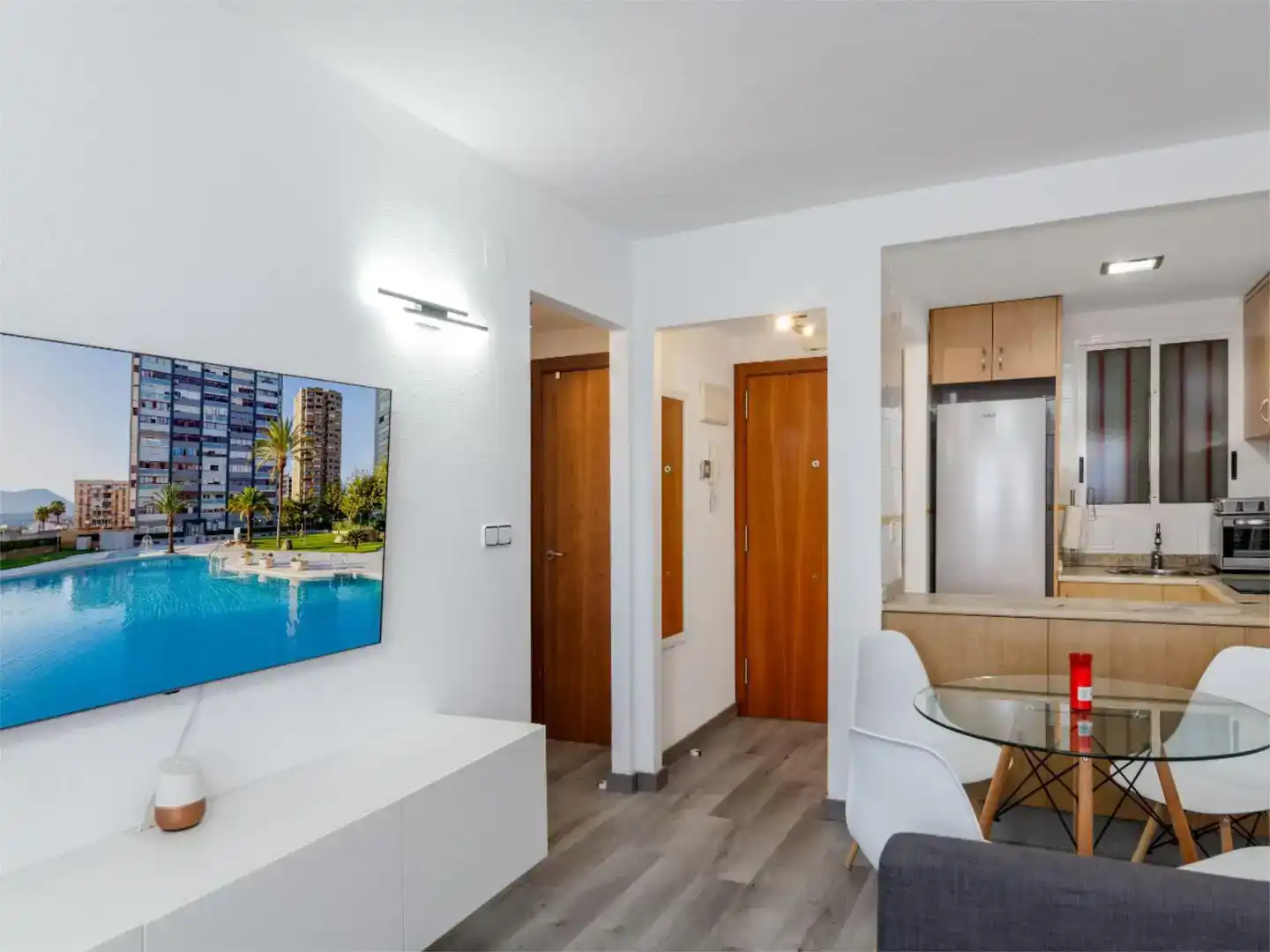 Living room of Apartments for rent in Benidorm  with Air Conditioner, Private garden and Swimming Pool