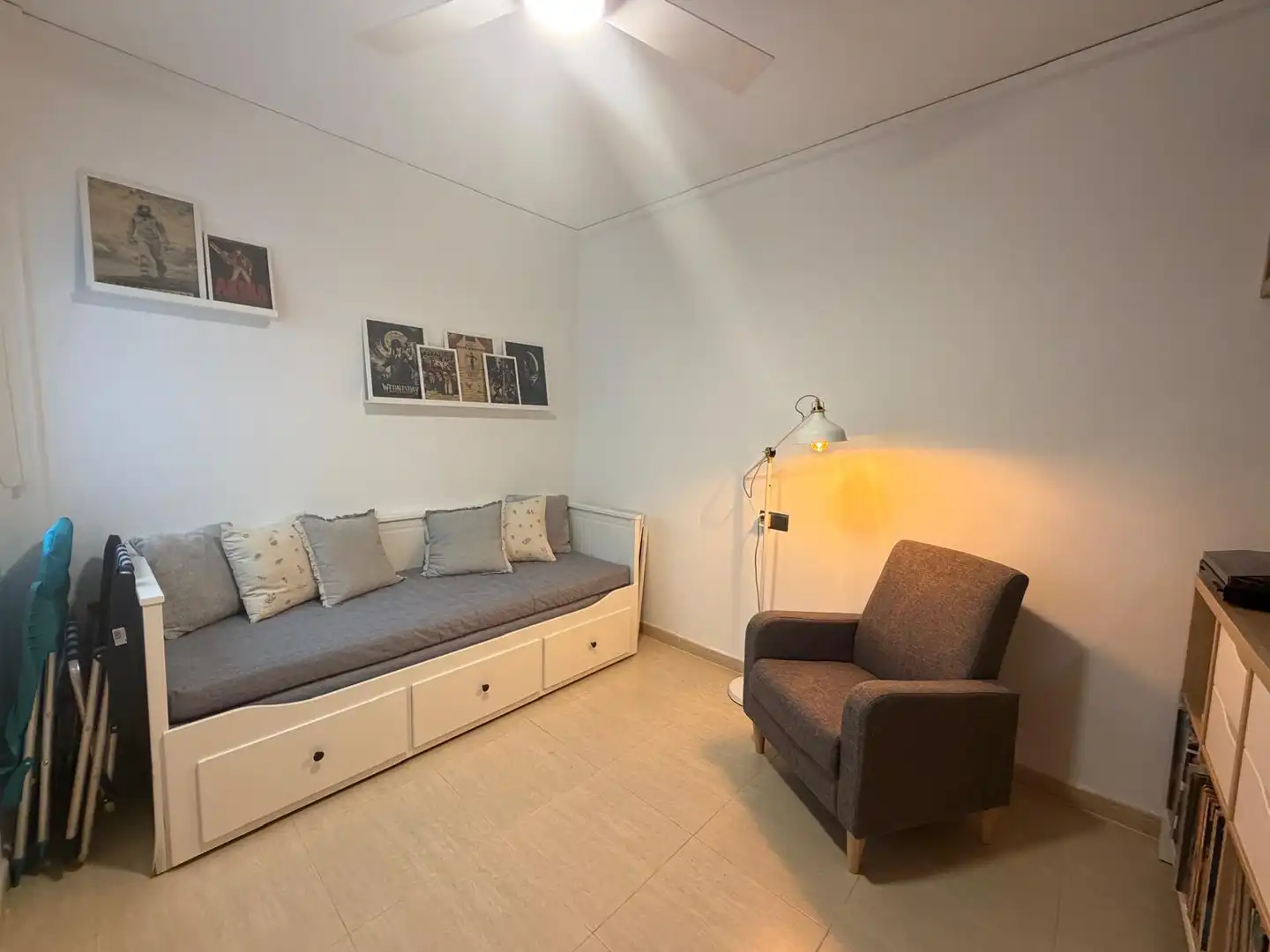 Wohnzimmer von Wohnung zur Miete in Moncofa mit Klimaanlage, Möbliert und Ofen