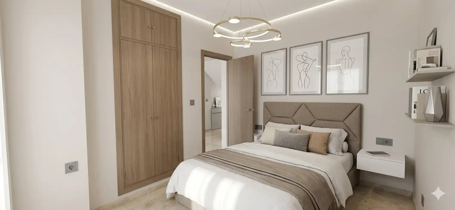Bedroom of Detached homes for sale in Benalmádena  with Storage room, Swimming Pool and Balcony
