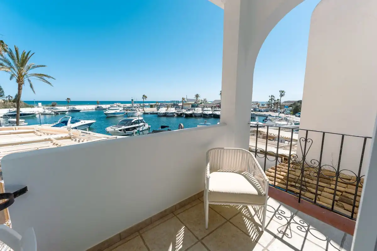Terrassa de Casa adosada de lloguer en Marbella amb Piscina comunitària