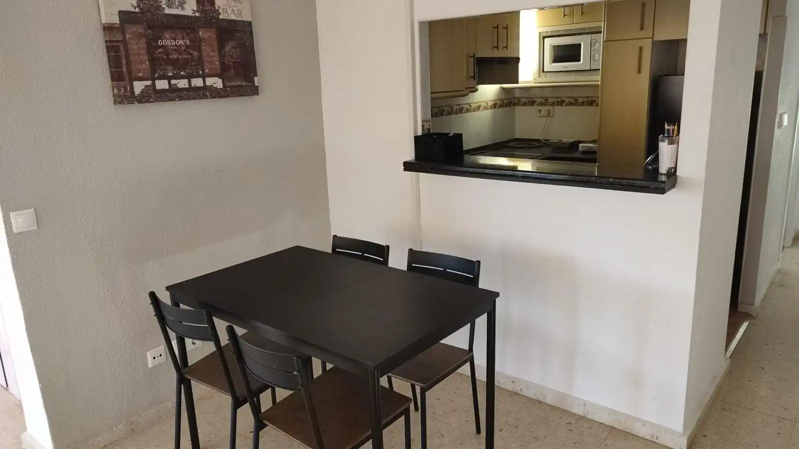 Dining room of Apartments for sale in Benidorm  with Air Conditioner, Terrace and Furnished
