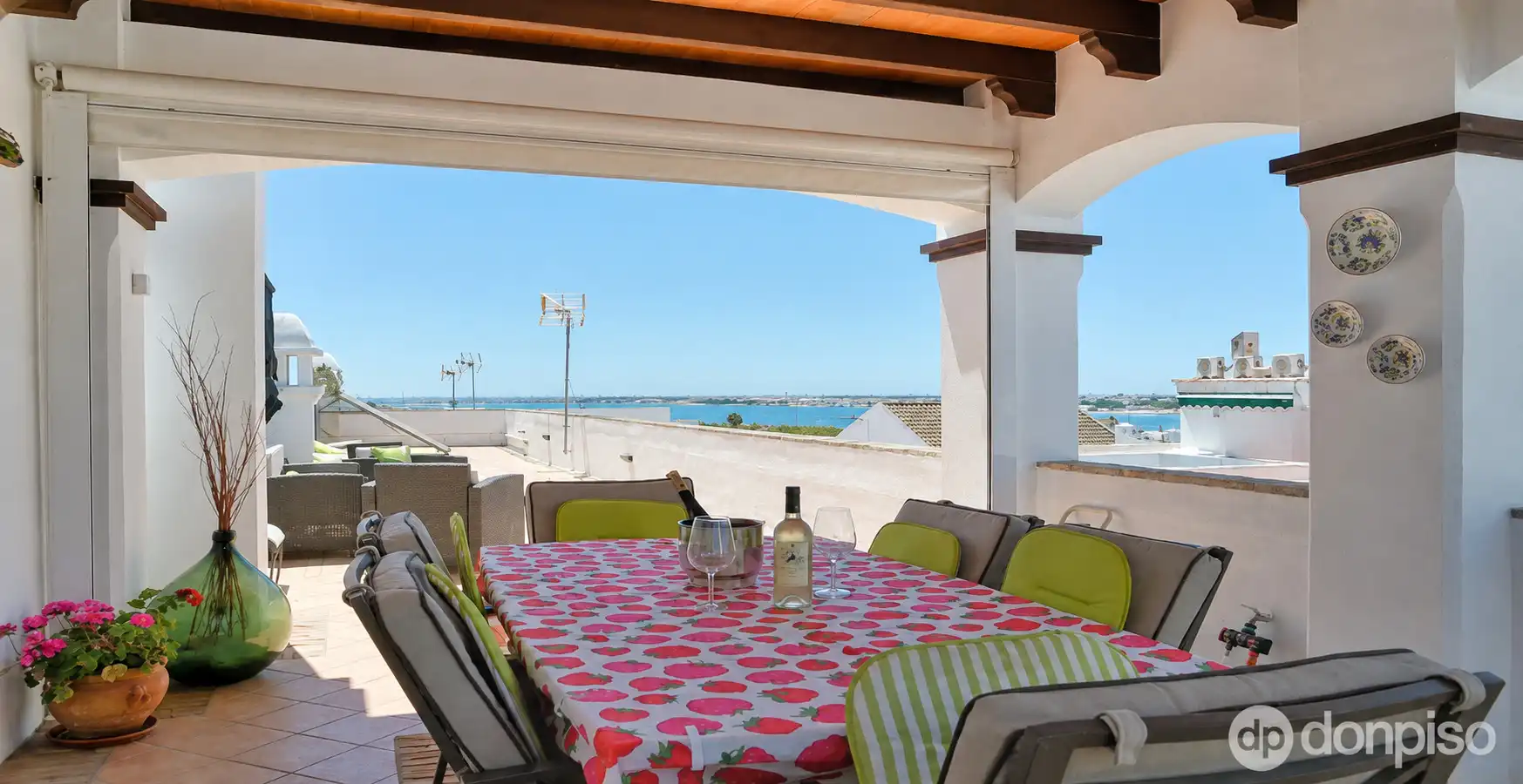 Terrace of Country homes for sale in Ayamonte  with Private garden, Storage room and Swimming Pool