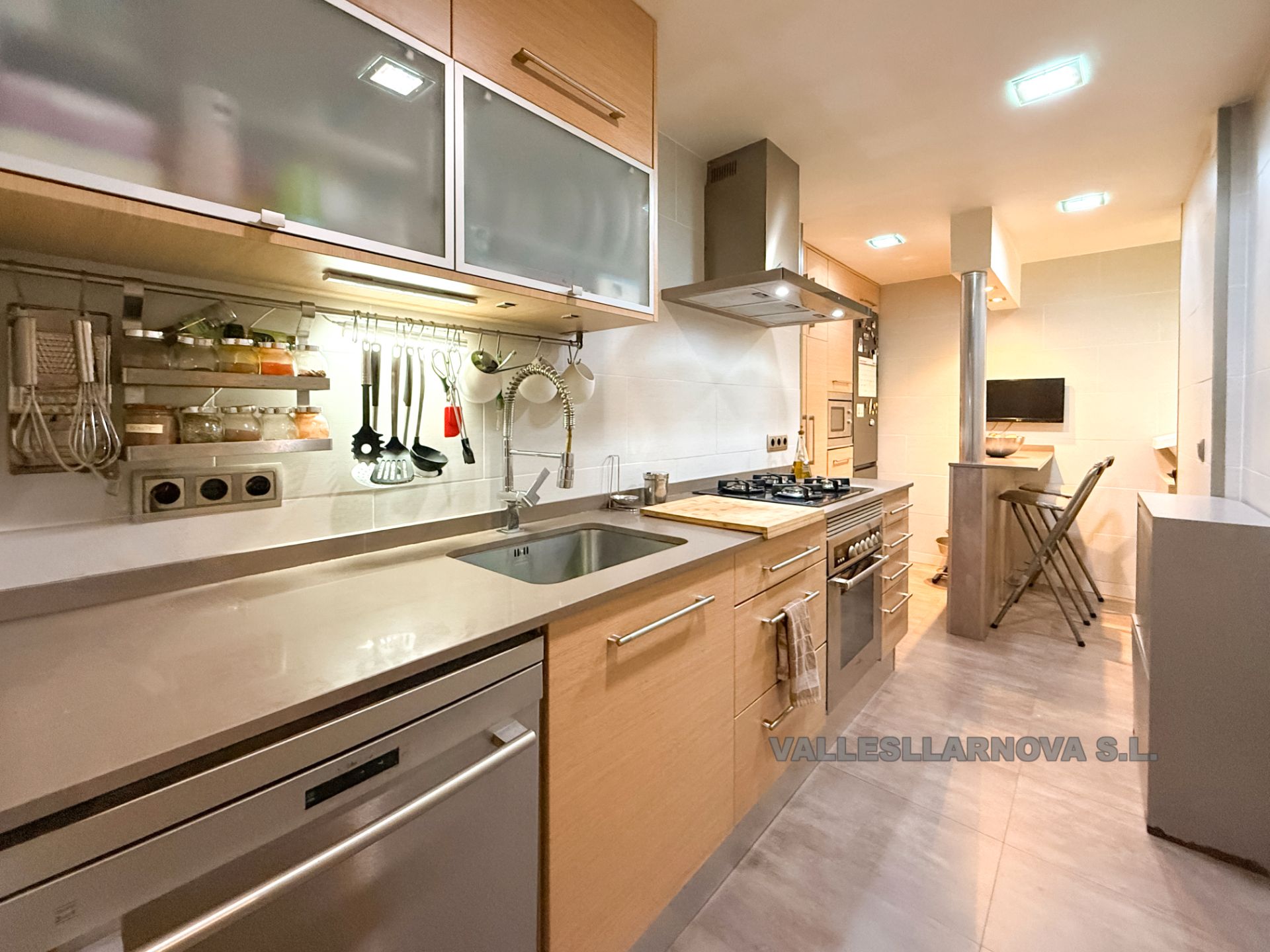 Kitchen of Flat for sale in Mollet del Vallès  with Air Conditioner, Heating and Parquet flooring