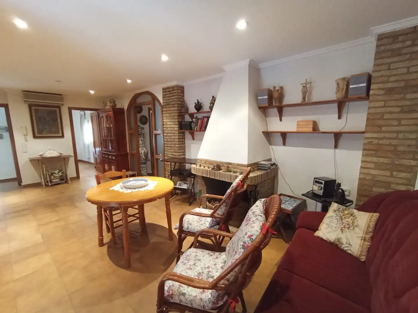 Sala de estar de Dúplex en venta en Montaverner con Aire acondicionado, Trastero y Amueblado