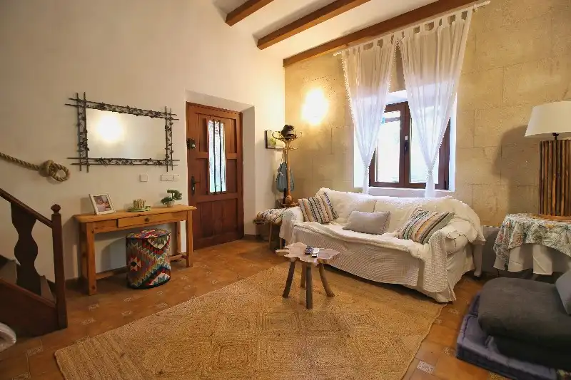 Living room of Country homes for sale in Pollença  with Air Conditioner, Terrace and Furnished