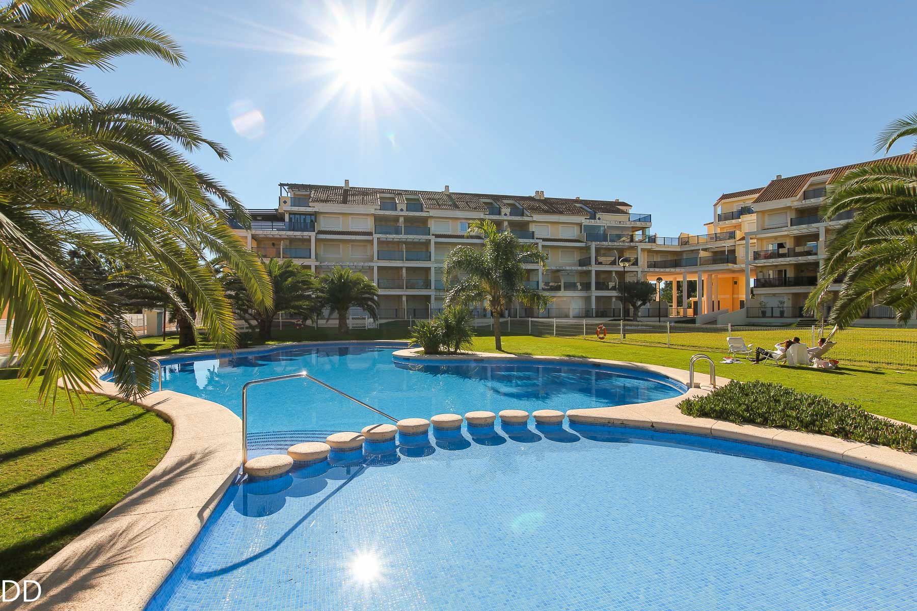 Swimming pool of Attic to rent in Dénia  with Air Conditioner, Furnished and Oven