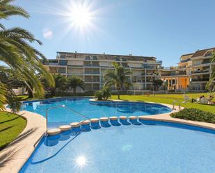 Swimming pool of Attic to rent in Dénia  with Air Conditioner, Furnished and Oven