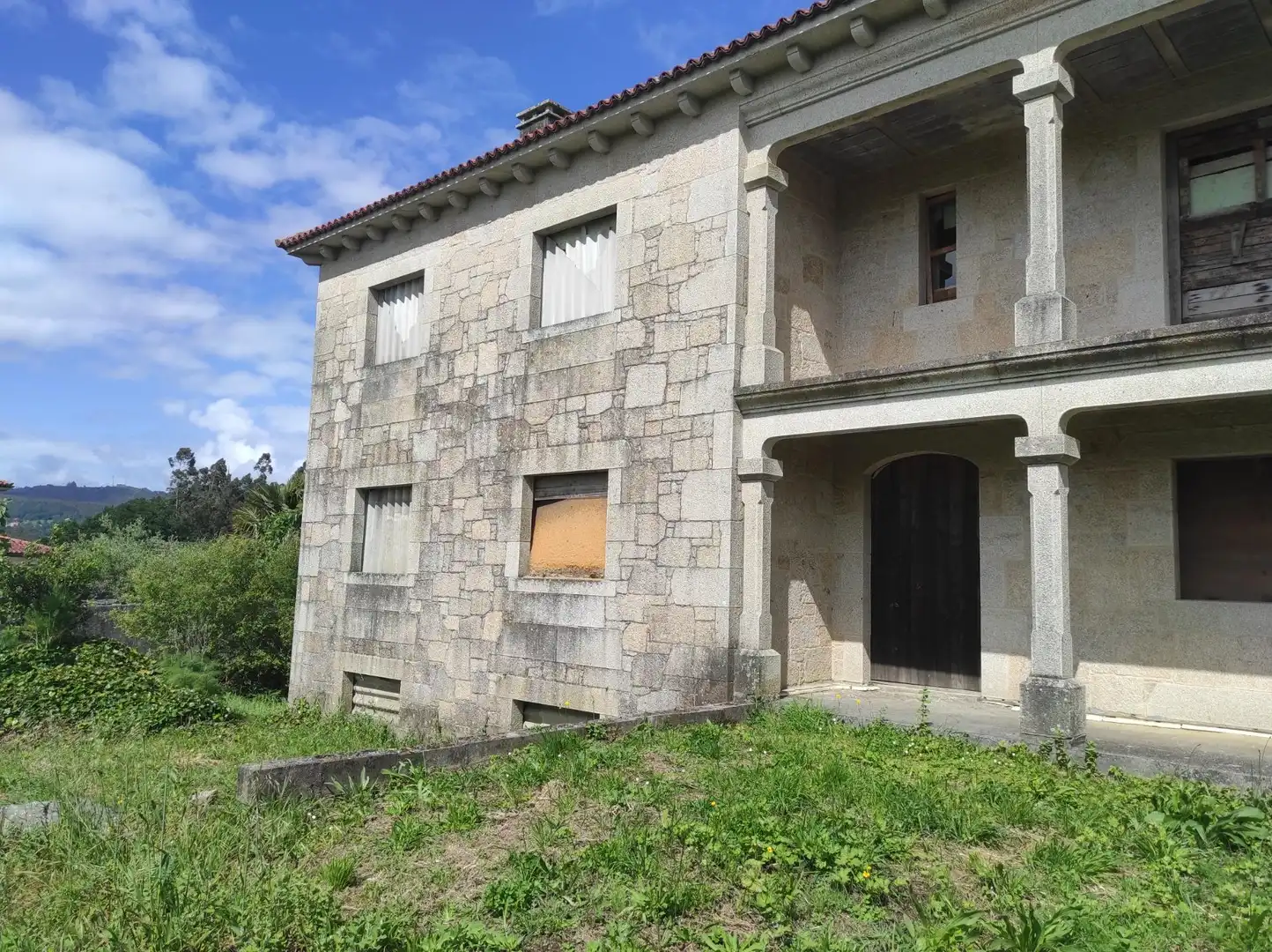 Exterior view of Houses for sale in Santiago de Compostela   with Private garden and Terrace