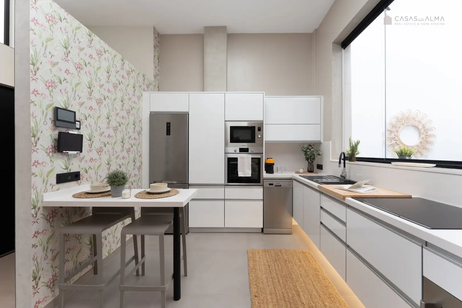 Küche von Einfamilien-Reihenhaus zum Verkauf in Las Palmas de Gran Canaria mit Klimaanlage, Terrasse und Abstellraum