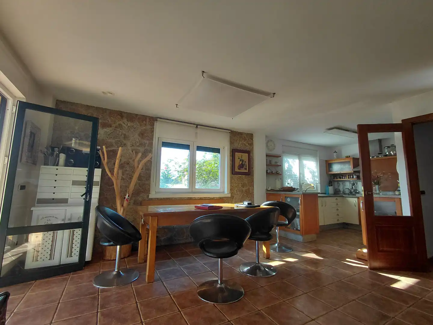 Cocina de Casa o chalet en venta en Oleiros con Calefacción, Jardín privado y Parquet