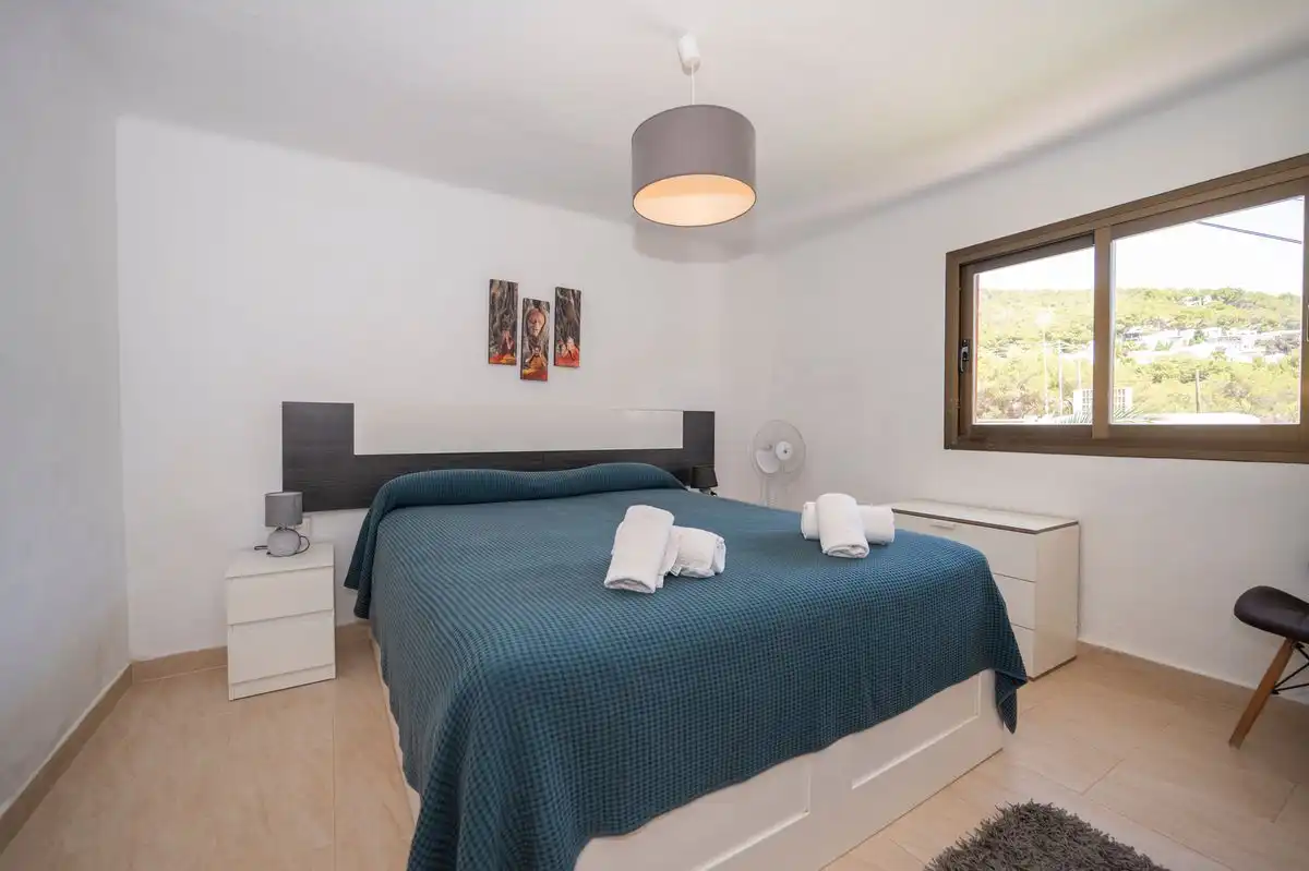 Bedroom of Flat for sale in Santa Eulària des Riu  with Air Conditioner, Heating and Private garden
