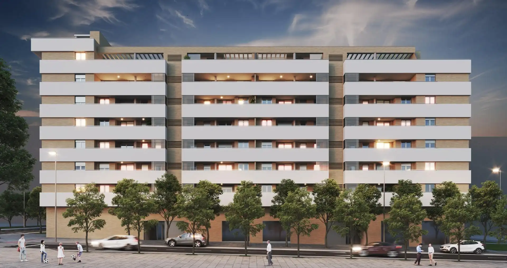 Vista exterior de Piso en venta en Zaragoza con Calefacción, Jardín privado y Trastero