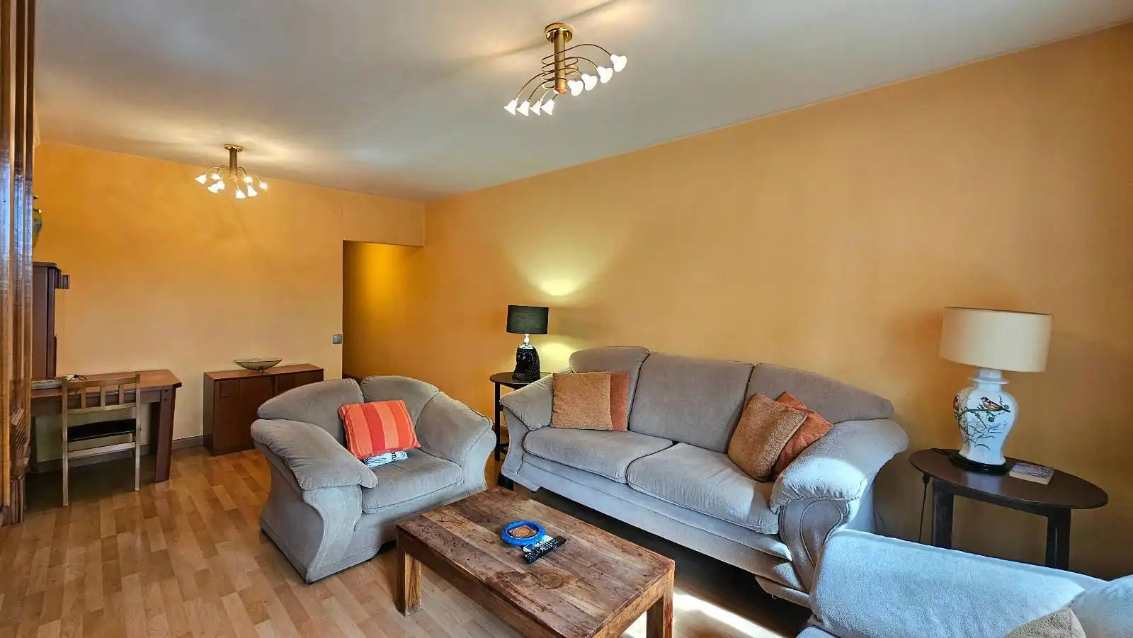 Sala d'estar de Àtic en venda en Barcelona amb Aire condicionat, Terrassa i Moblat