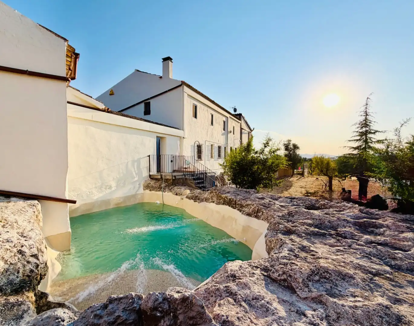 Piscina de Finca rústica de lloguer en Canyelles amb Aire condicionat, Calefacció i Jardí privat