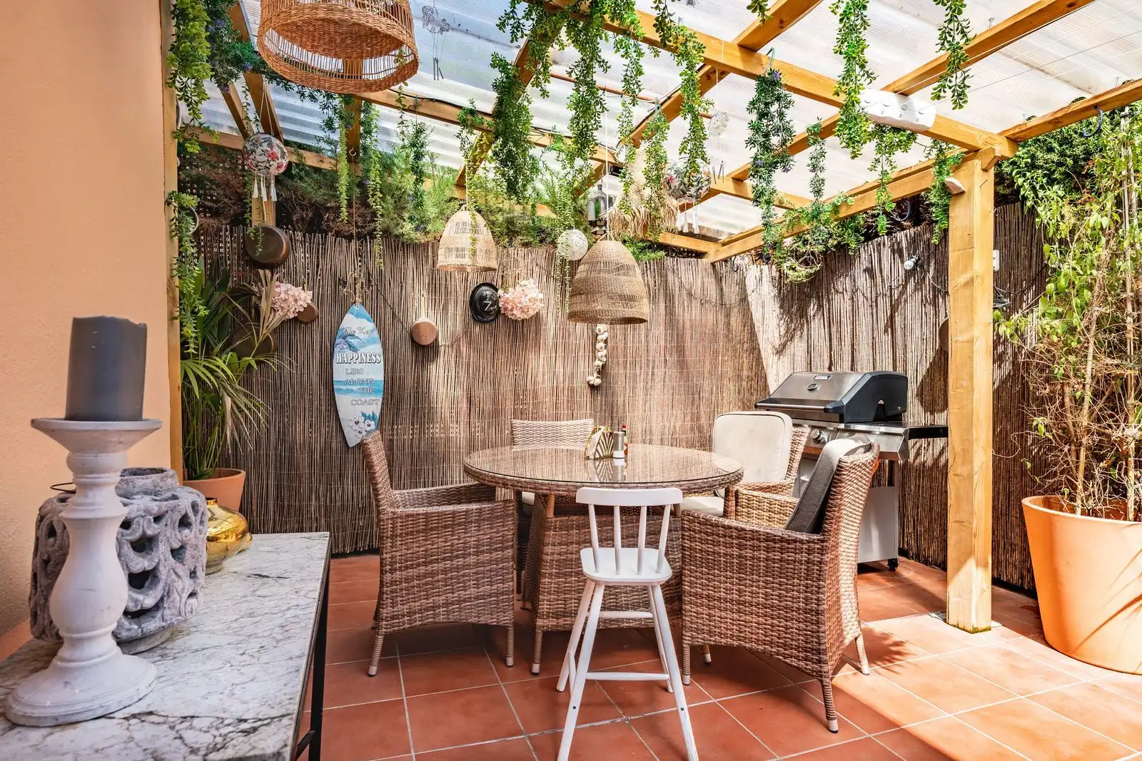 Terraza de Casa adosada en venta en Marbella con Aire acondicionado, Amueblado y Internet
