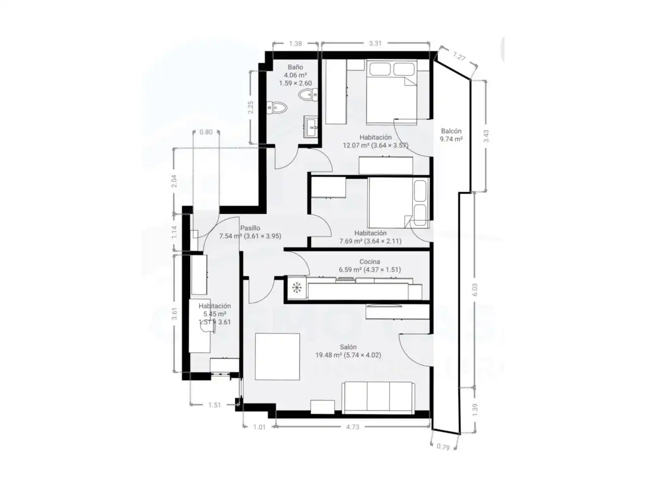 Wohnung mit Terrasse zum Verkauf in Avenida Prat de la Riba, imagen 37