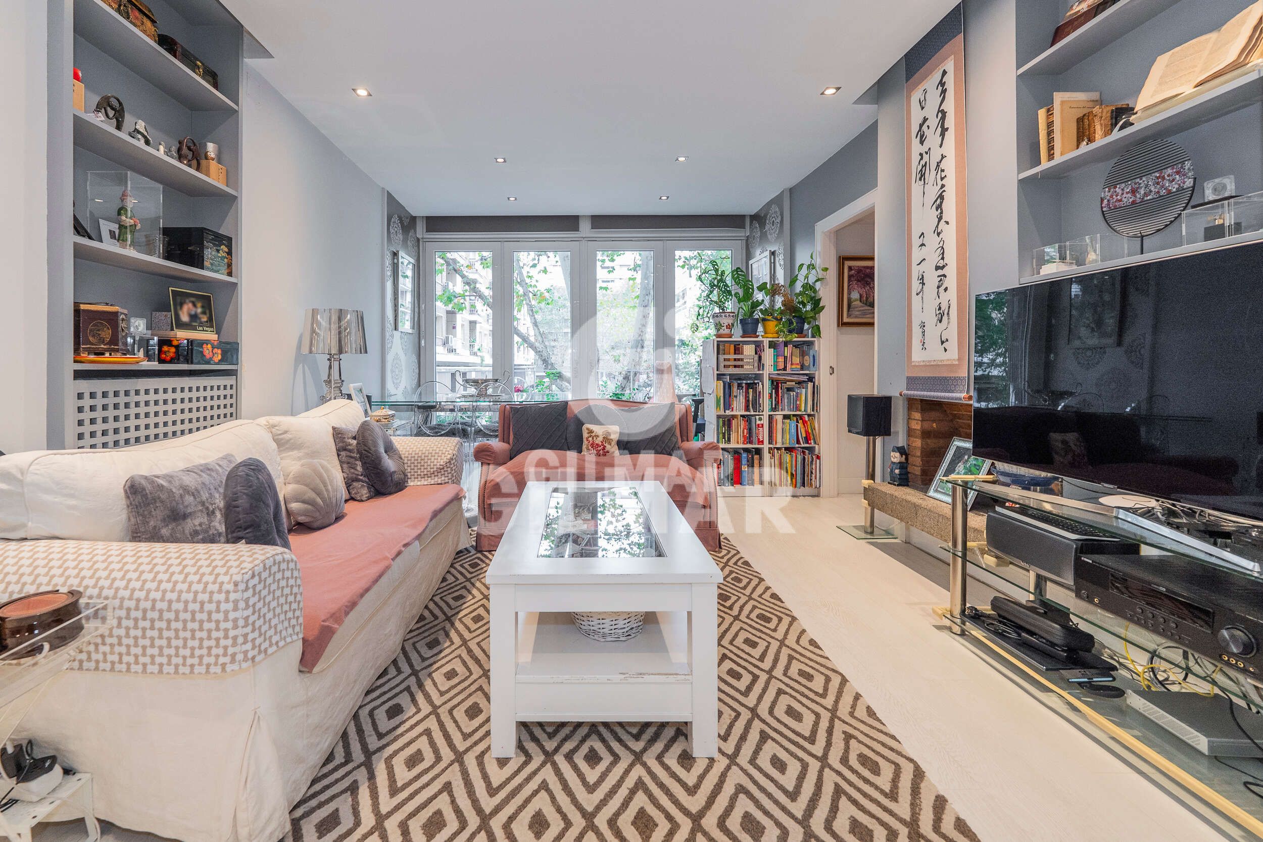 Living room of Flat for sale in  Madrid Capital  with Heating