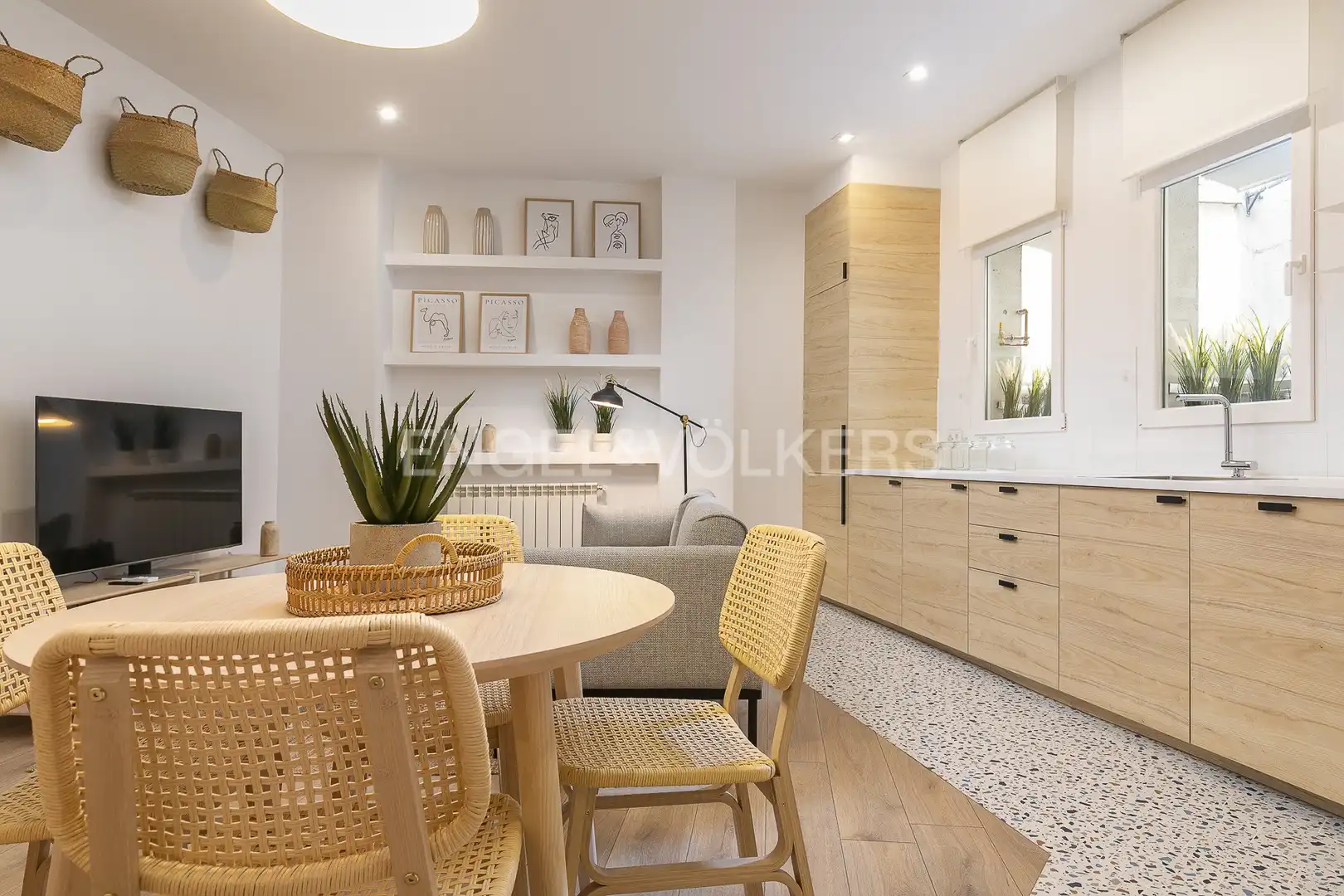 Kitchen of Flat for rent in Madrid  with Air Conditioner, Heating and Pets allowed