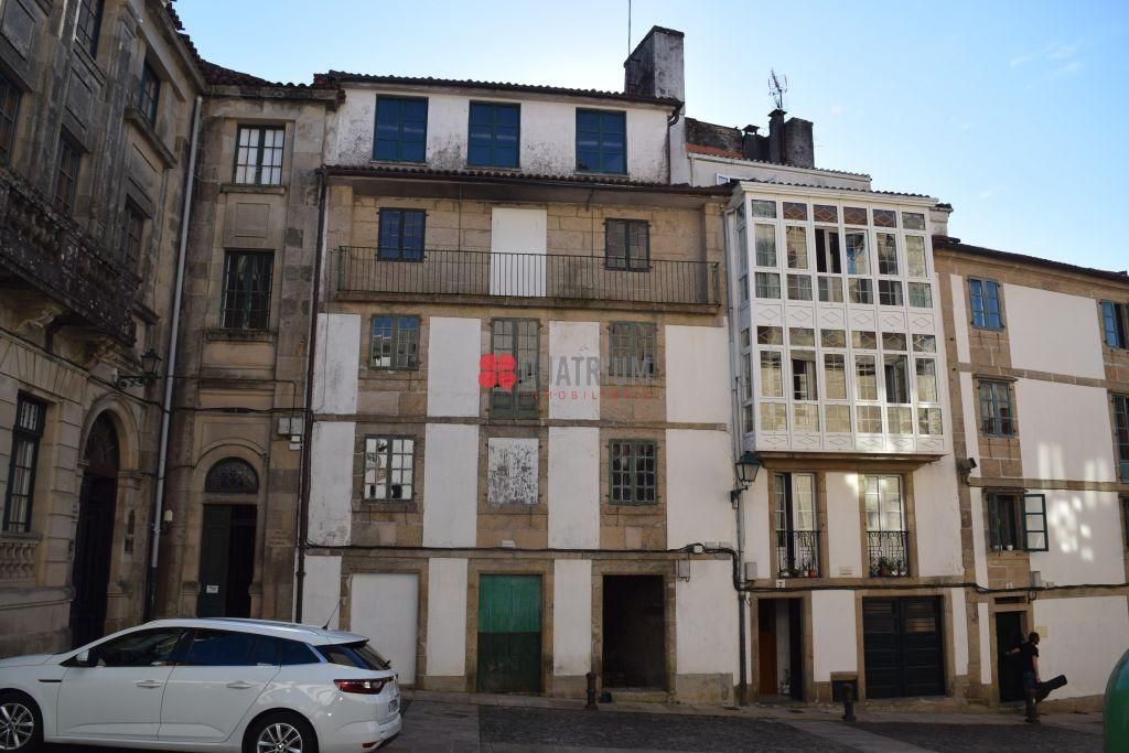 Vista exterior de Casa o xalet en venda en Santiago de Compostela 