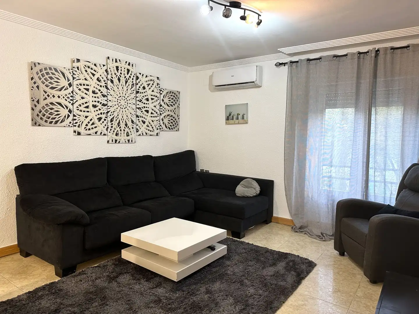 Sala de estar de Piso en venta en Ontinyent con Aire acondicionado, Calefacción y Amueblado