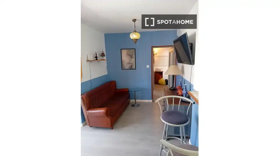 Sala de estar de Piso de alquiler en Madrid con Aire acondicionado, Calefacción y Amueblado