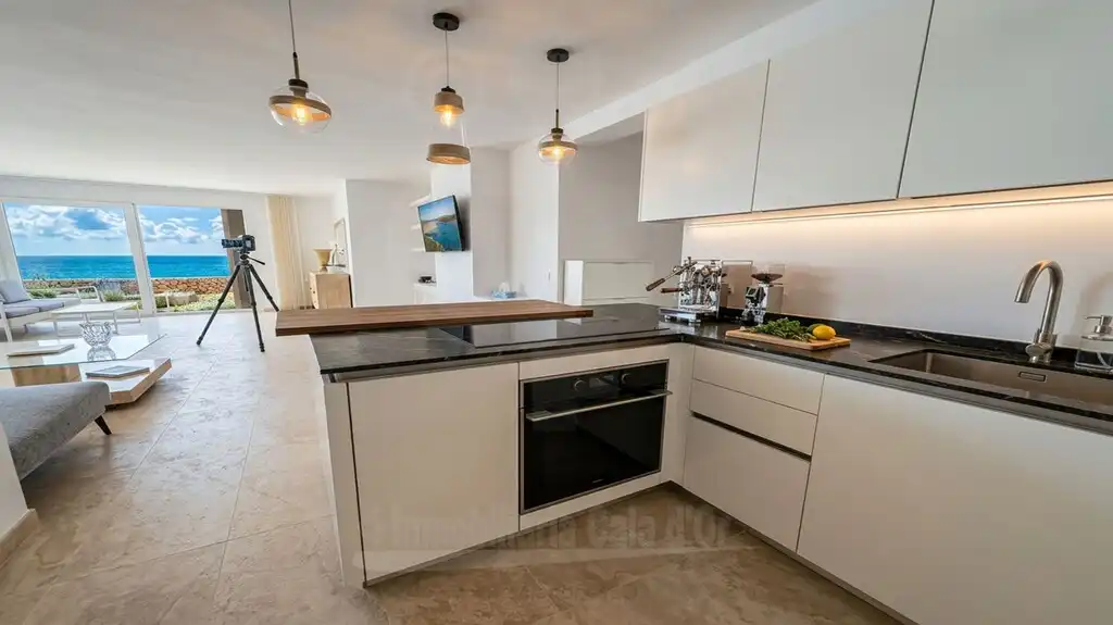 Cuina de Apartament en venda en Santanyí amb Aire condicionat, Jardí privat i Terrassa