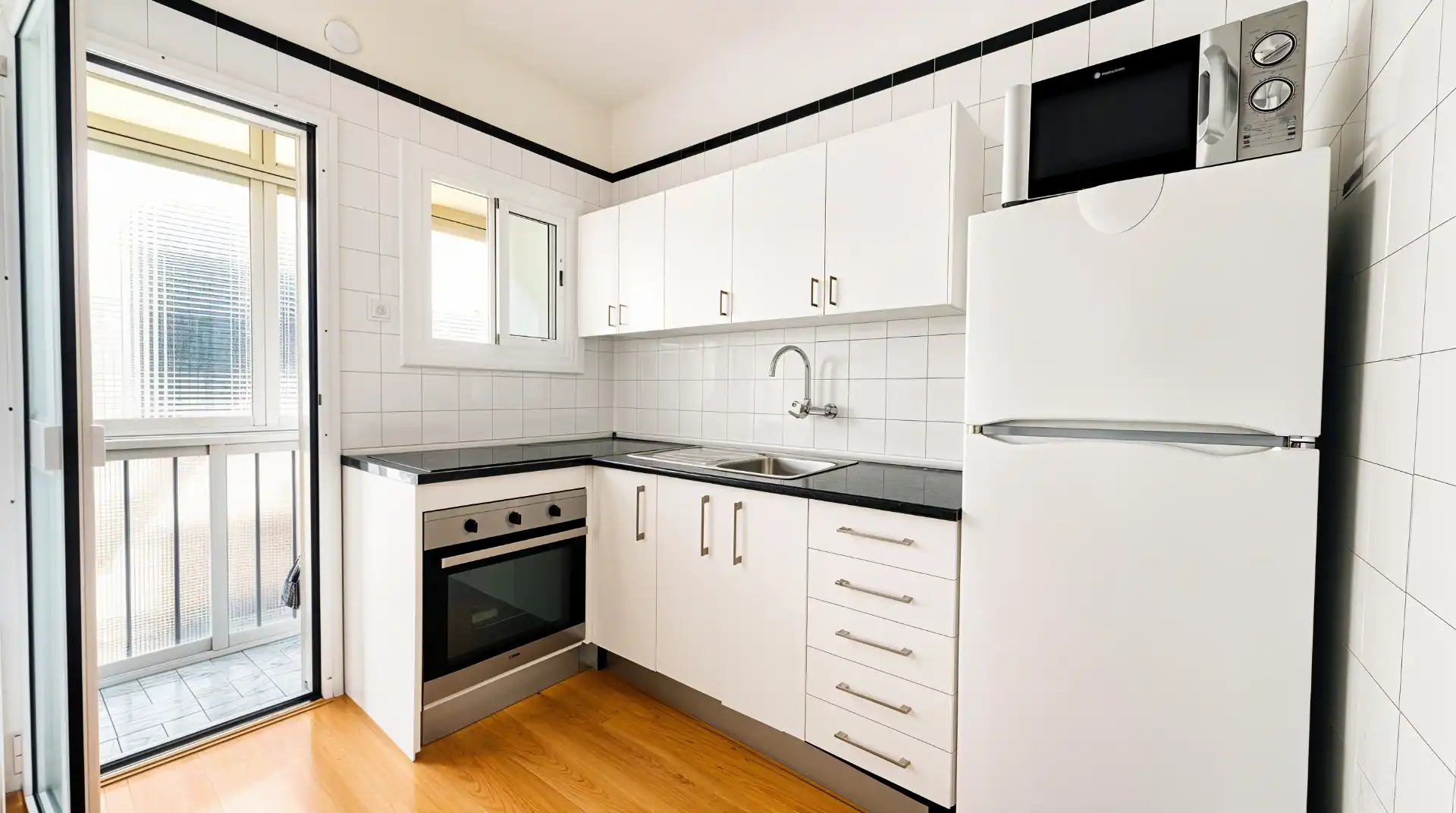 Kitchen of Flat for sale in Barcelona  with Balcony