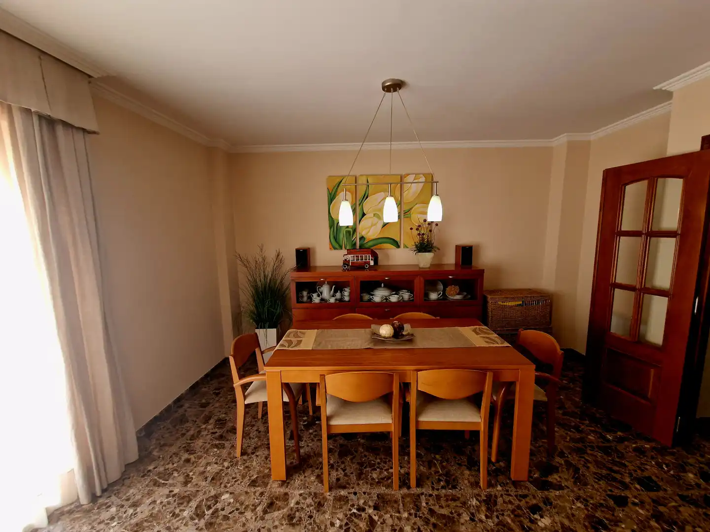 Comedor de Piso de alquiler en Vila-real con Calefacción, Trastero y Amueblado
