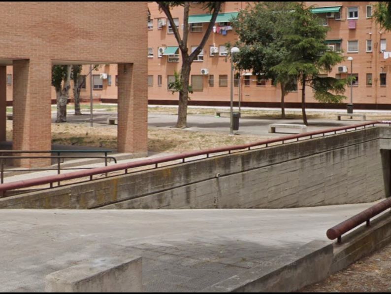 Exterior view of Garage for rent in  Madrid Capital  with Alarm