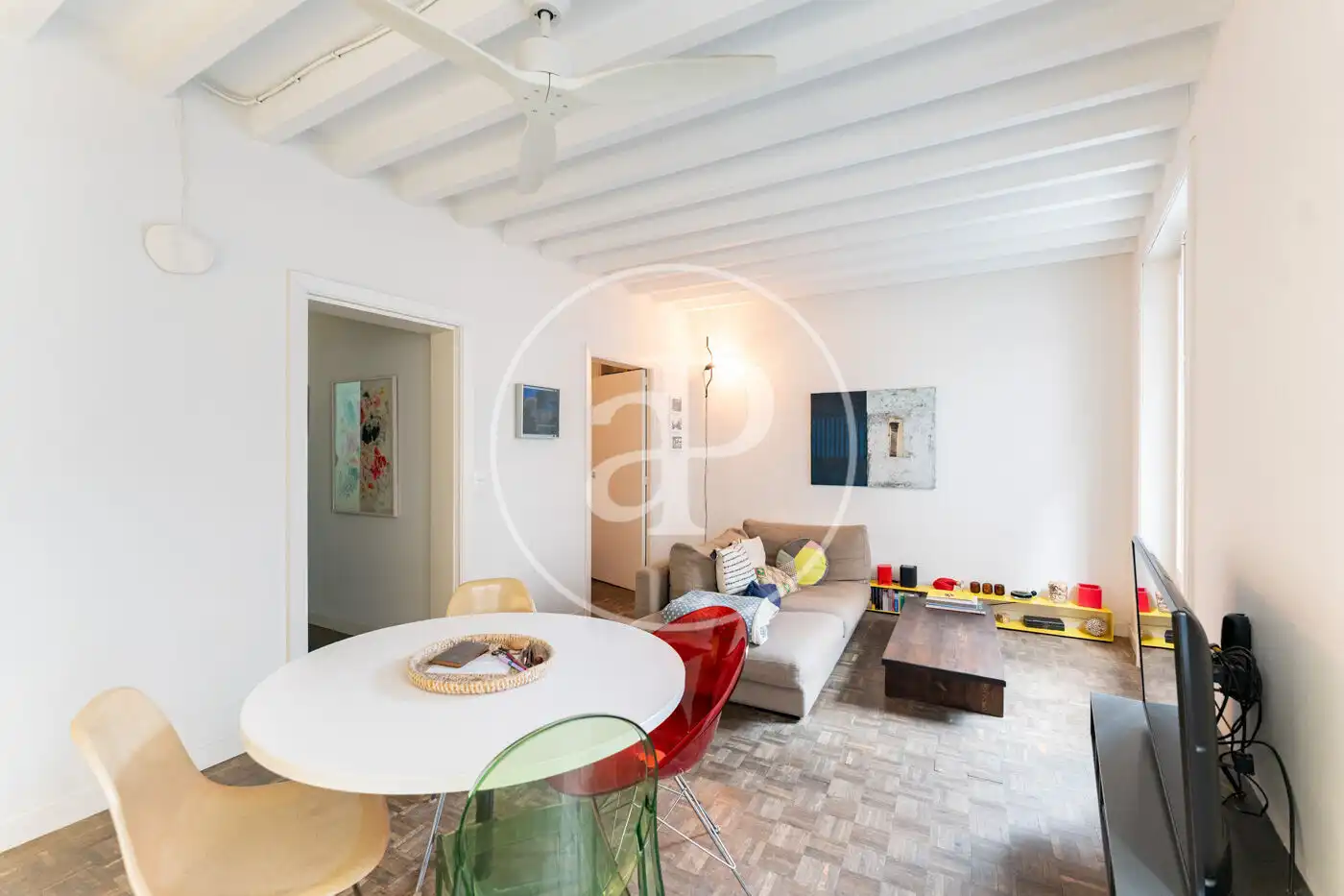 Wohnzimmer von Wohnung zum Verkauf in  Palma de Mallorca mit Heizung, Abstellraum und Balkon