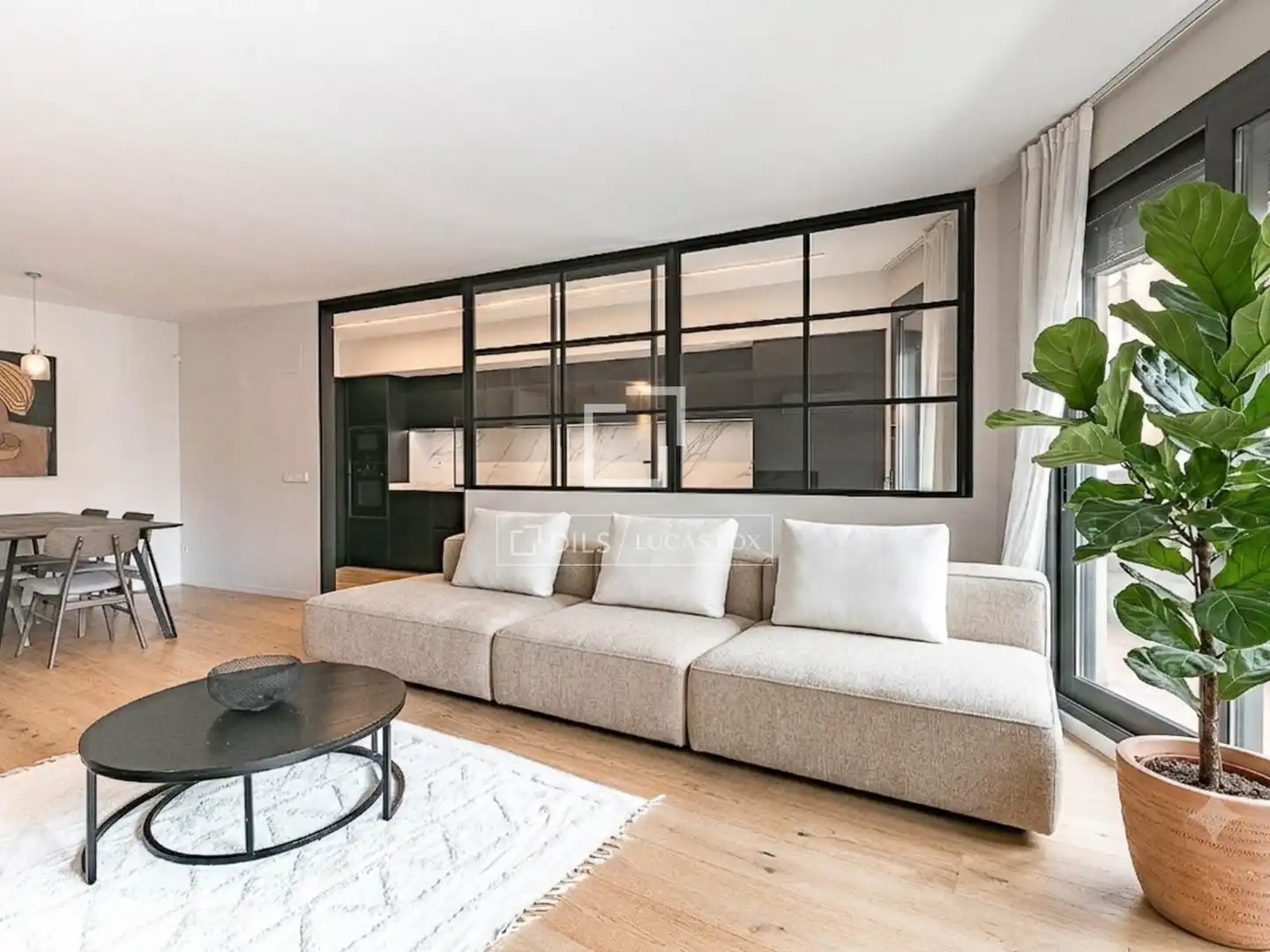 Sala de estar de Piso en venta en Barcelona con Aire acondicionado, Terraza y Balcón