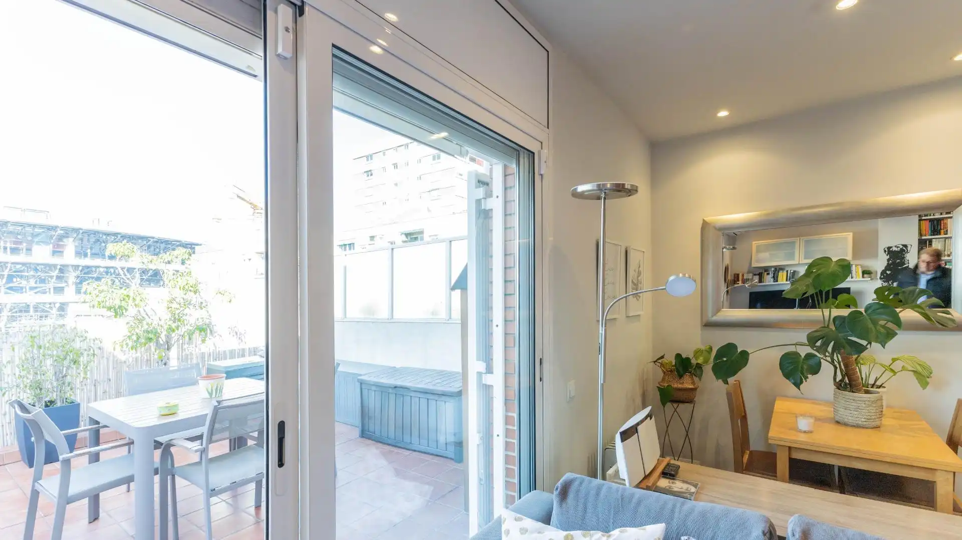 Balcony of Attic for sale in Barcelona  with Air Conditioner, Parquet flooring and Terrace