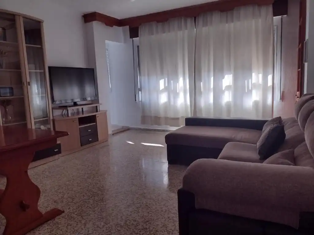 Living room of Flat for share in Tarifa  with Terrace, Furnished and Oven