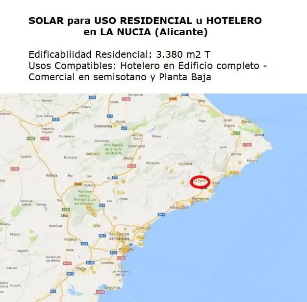 Wohnbaugrundstück zum Verkauf in La Nucia Pueblo, imagen 2